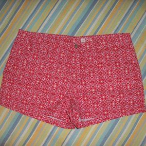 GAP Red deco tile chino shorts size 14R